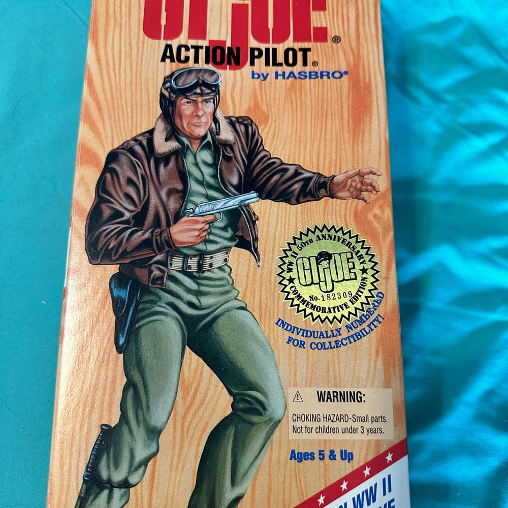 Hasbro GI Joe Action Pilot with Brown Jacket and Green Pants
